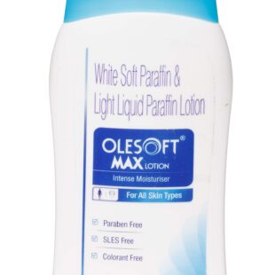 Olesoft Max Intense Moisturiser Lotion with Soft Paraffin & Light Liquid Paraffin | Paraben, SLES & Colourant-Free | Derma Care | For All Skin Types