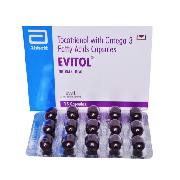 Evitol Tocotrienol Capsule with Omega 3 Fatty Acids Capsules - Image 2