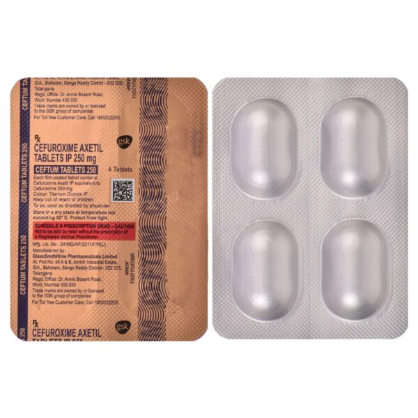 Ceftum 250mg Tablet - Image 4