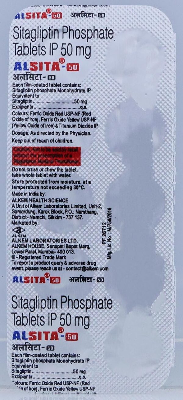 Alsita 50mg Tablet - Image 2