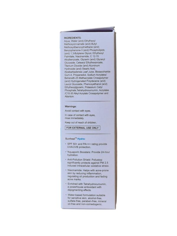 Sunheal Hydra Sunscreen Lotion SPF 50+ - Image 2