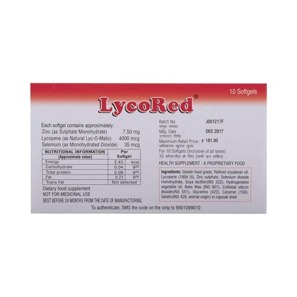 Lycored Softgel Capsule - Image 3