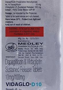 Vidaglo D 10mg/100mg Tablet