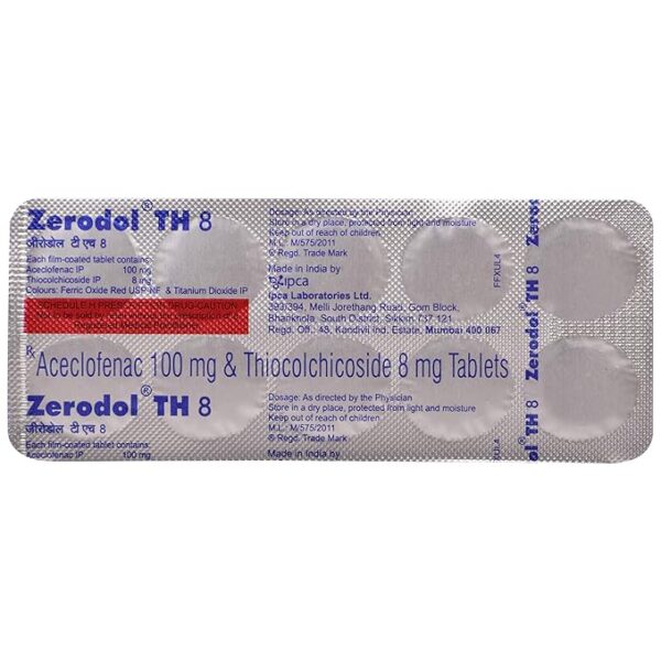 Zerodol TH 8 Tablet - Image 3