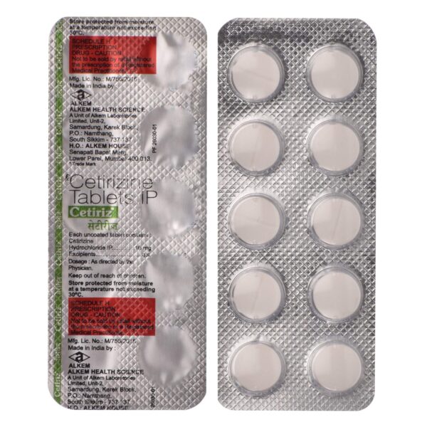 Cetiriz 10mg Tablet - Image 3