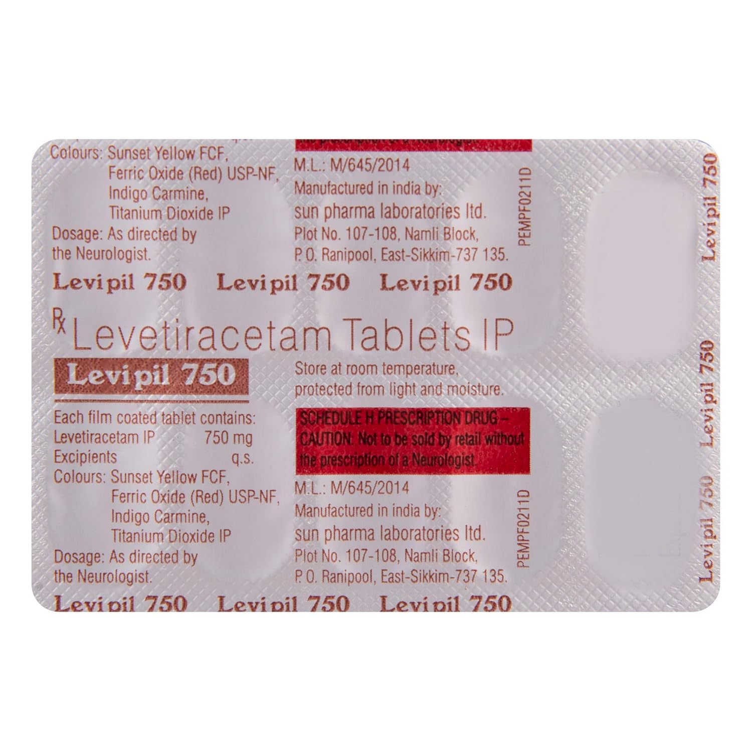 Levipil 750 Tablet - Image 4