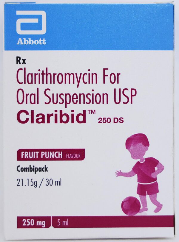 Claribid 250 DS Oral Suspension Combipack Fruit Punch - Image 3