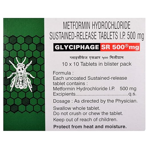 Glyciphage SR 500mg Tablet