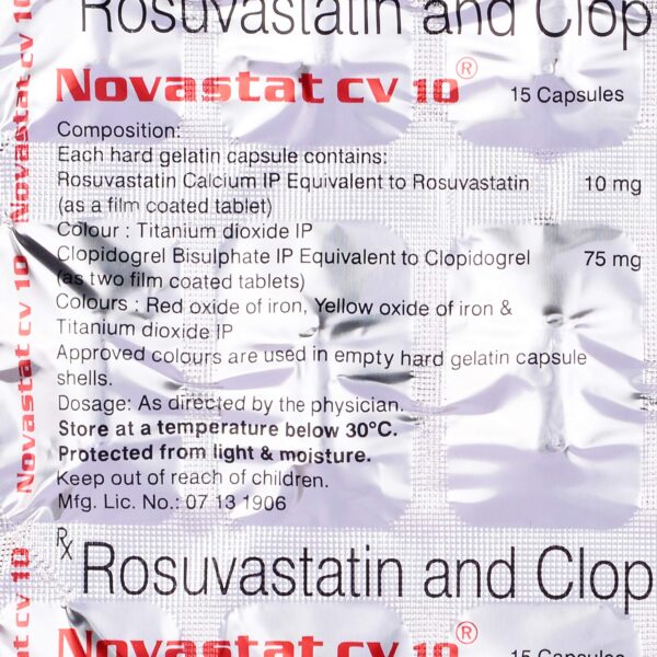 Novastat CV 10 Capsule - Image 2