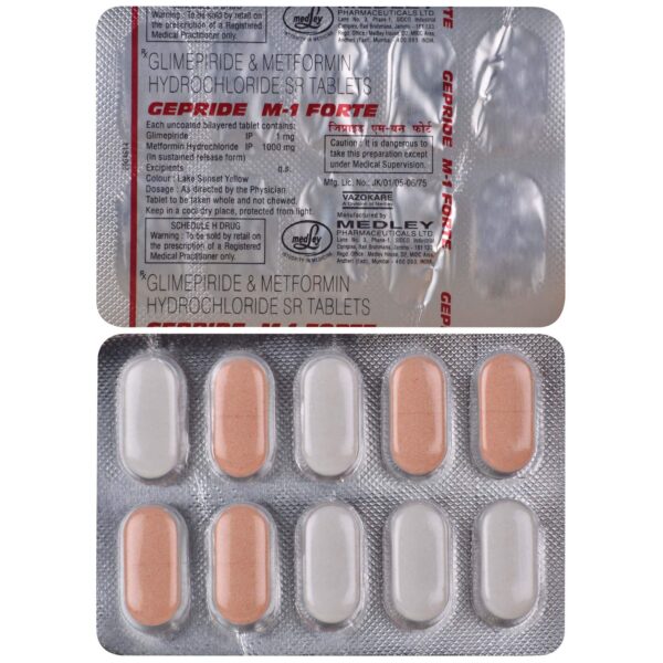 Gepride M 1 Forte Tablet - Image 3
