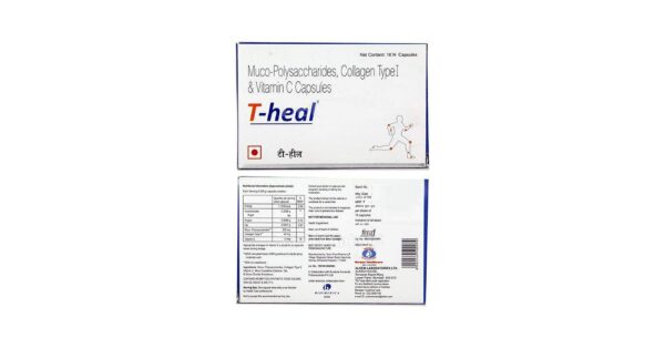T-Heal Muco-Polysaccharide, Collagen Type I & Vitamin C Capsule | For Pain Relief - Image 2