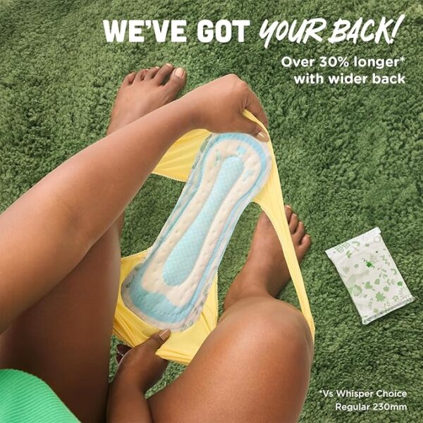 Whisper Ultra Upto No Gap No Leaks Sanitary Pads XL+, 15 Count - Image 7