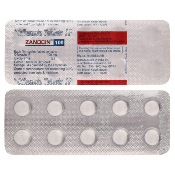Zanocin 100 Tablet - Image 3