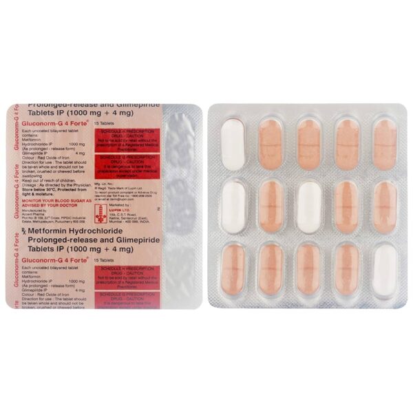 Gluconorm-G 4 Forte Tablet PR - Image 2