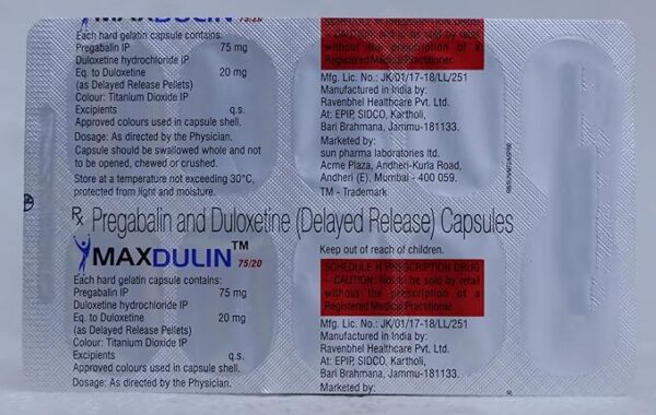 Maxdulin 75/20 Capsule DR