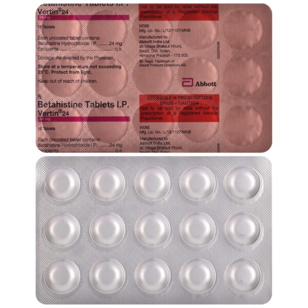 Vertin 24 Tablet - Image 2