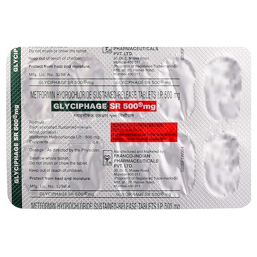 Glyciphage SR 500mg Tablet - Image 3