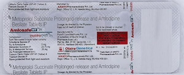 Amlosafe MT 25 Tablet PR - Image 2