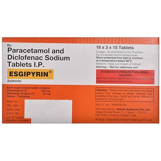 Esgipyrin 50mg/325mg Tablet - Image 2