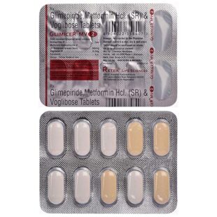 Glimer MV 2mg/500mg/0.2mg Tablet