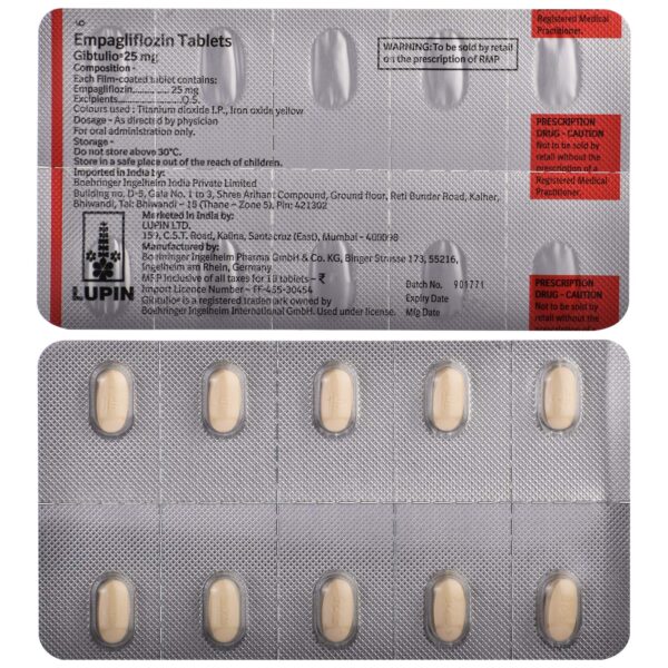 Gibtulio 25mg Tablet - Image 2