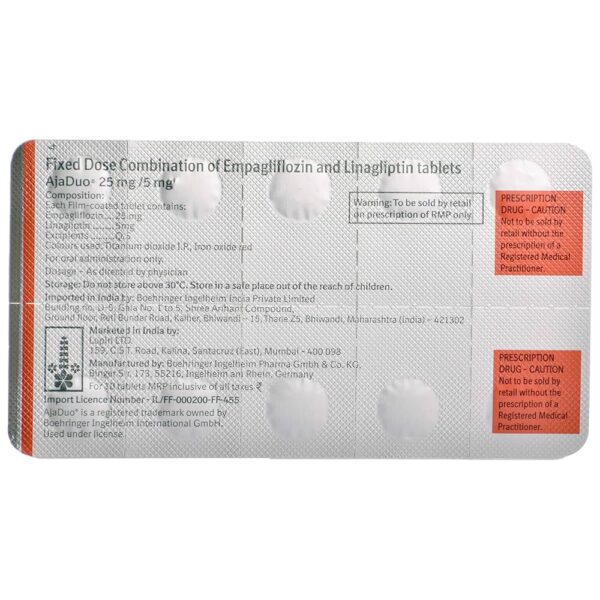 Ajaduo 25mg/5mg Tablet - Image 2