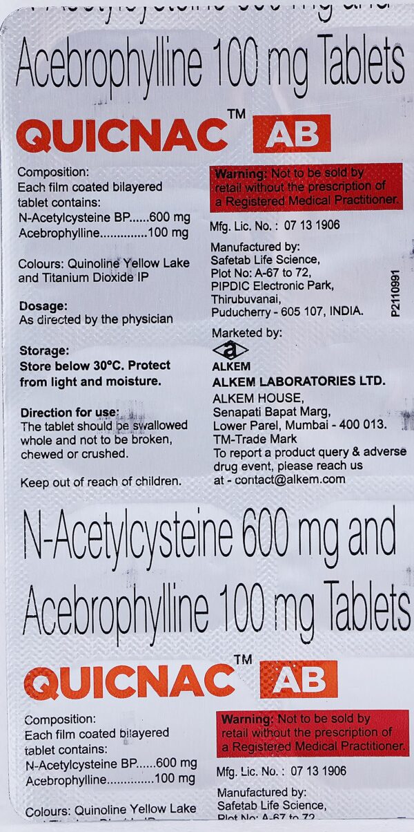 Quicnac AB Tablet - Image 2