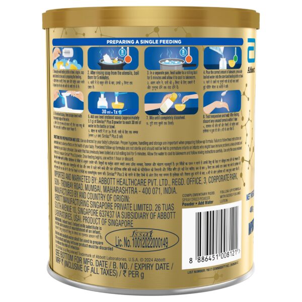 Similac Plus Stage 3 Follow-Up Formula (12 to 24 months) Powder (Tin) - Image 3