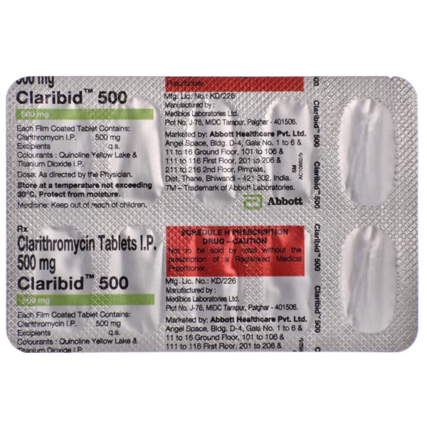 Claribid 500 Tablet - Image 3
