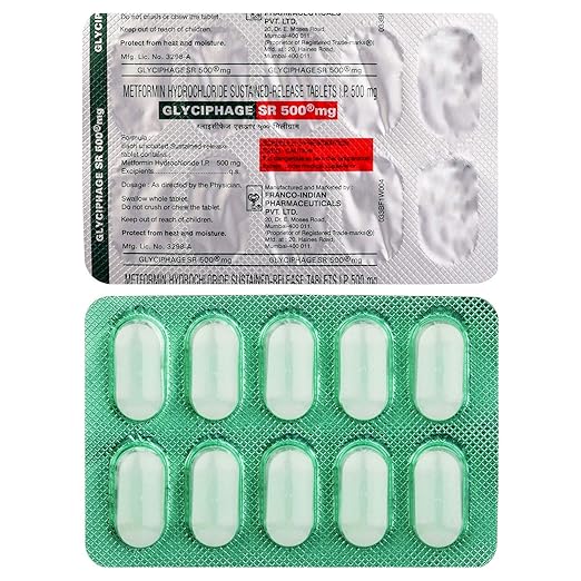 Glyciphage SR 500mg Tablet - Image 4