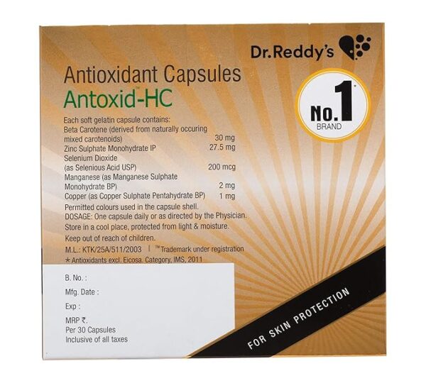 Antoxid -HC Antioxidant Capsule for Skin Health - Image 3