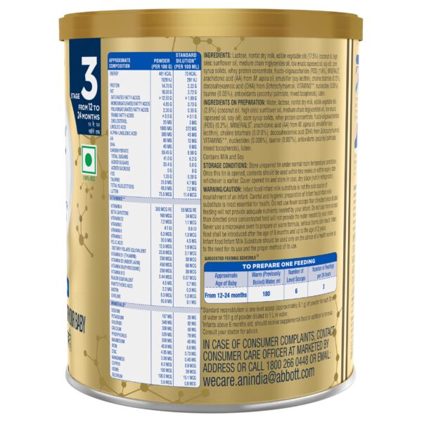 Similac Plus Stage 3 Follow-Up Formula (12 to 24 months) Powder (Tin) - Image 2