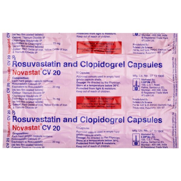 Novastat CV 20 Capsule - Image 2