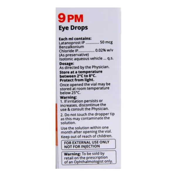 9 Pm Eye Drops - 2.5ml - Image 3