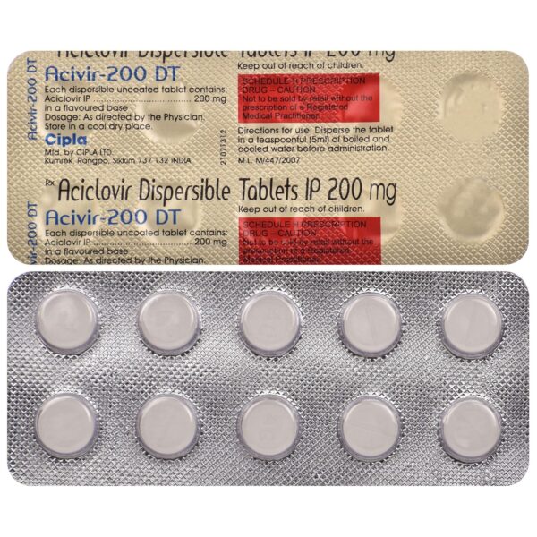 Acivir 200 DT Tablet - Image 5