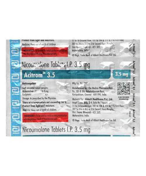 Acitrom 3.5mg Tablet 1*30