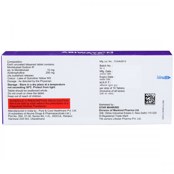 Abiways-M Tablet 1*10 - Image 2