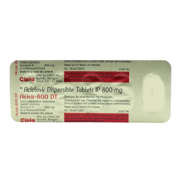 Acivir 800 DT Tablet - Image 2