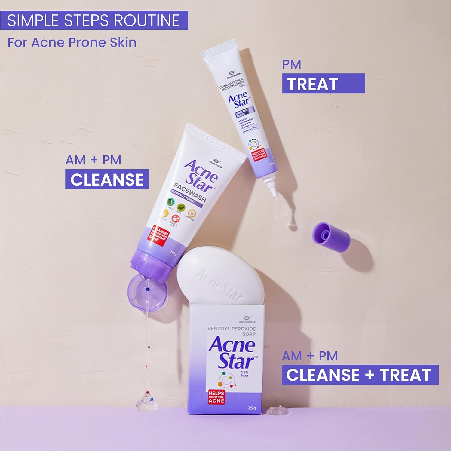 Acnestar FACE WASH 50GM - Image 3