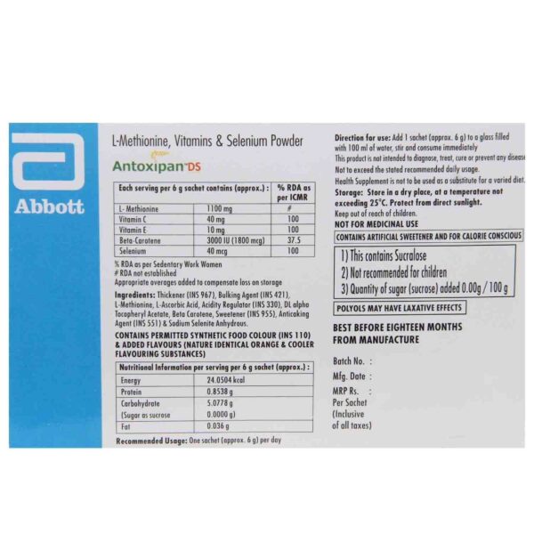 Antoxipan DS Sachet Orange & Cooler Gluten Free - Image 2