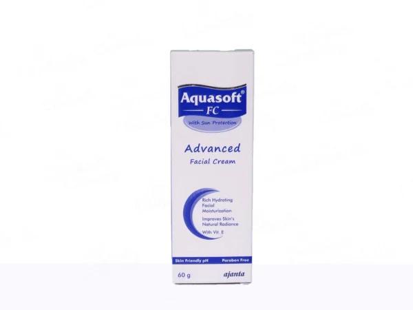 Aquasoft FC Advanced Facial Cream with Sun Protection | Paraben-Free Face Care Product with Vitamin E 60g - Image 5