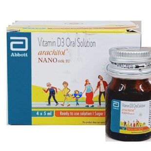 Arachitol Nano Bottle 60K IU Vitamin D3 Oral Solution (5ml each)