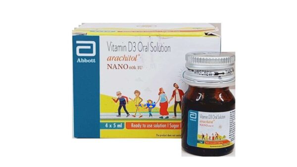 Arachitol Nano Bottle 60K IU Vitamin D3 Oral Solution (5ml each)