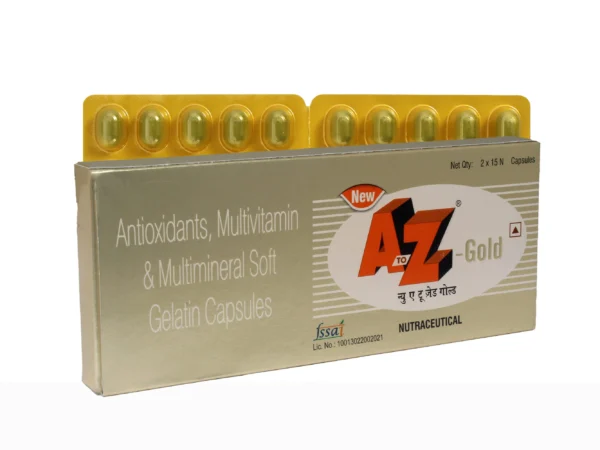 New A to Z Gold Soft Gelatin Capsule with Antioxidants, Multivitamins & Multiminerals - Image 4