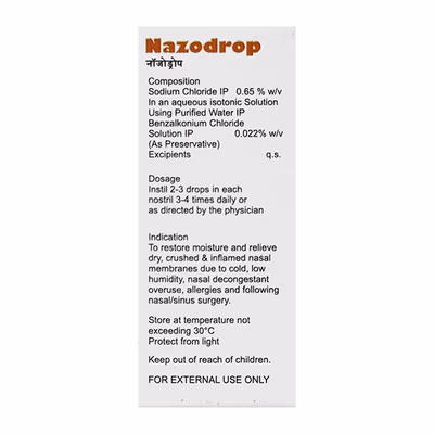 Nazodrop 0.65% Nasal Drops - Image 3