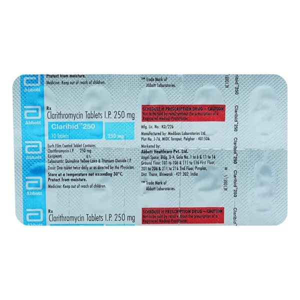 Claribid 250 Tablet - Image 3