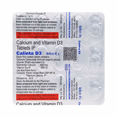 Calinta D3 Tablet 1*15 - Image 3