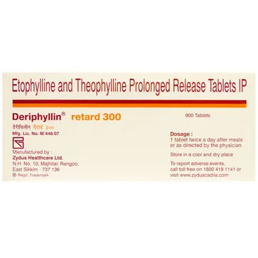 Deriphyllin Retard 300 Tablet PR 1*30 - Image 5