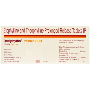 Deriphyllin Retard 300 Tablet PR 1*30 - Image 4