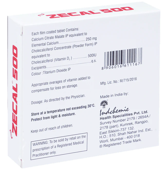 New Zecal 500 Tablet 1*15 - Image 3